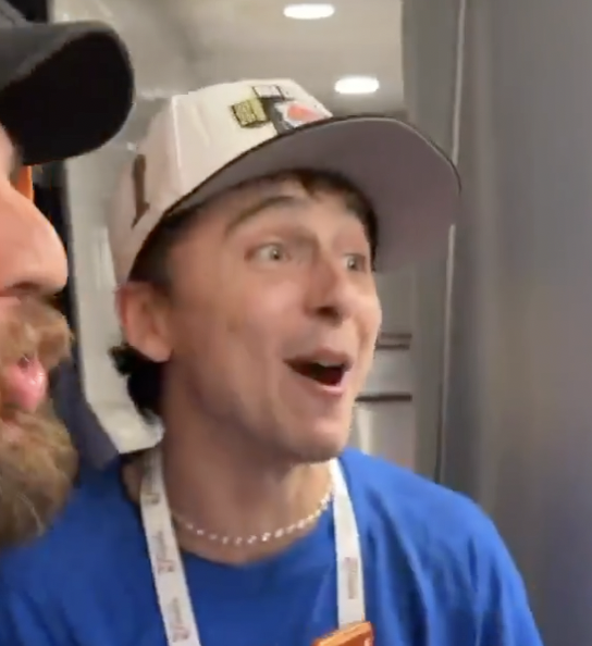 RobbieBarstool's tweet photo. Timmy is a straight up little kid in this video https://t.co/5VuD6zbmut