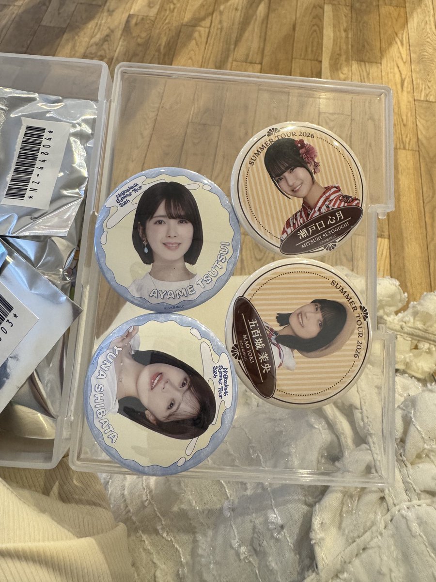 nw____kk's tweet photo. 乃木坂　トレ　缶バッジ　特典

譲
缶バッジA：筒井 柴田
缶バッジB : 瀬戸口 五百城

求
缶バッジA、Bどちらも岡本 富里

Aの2:2、Bの2:2またはABの4:4のまとめての交換のみ

横アリ2日目、郵送、名駅手渡しが可能です。 https://t.co/IWKCXIJkbk