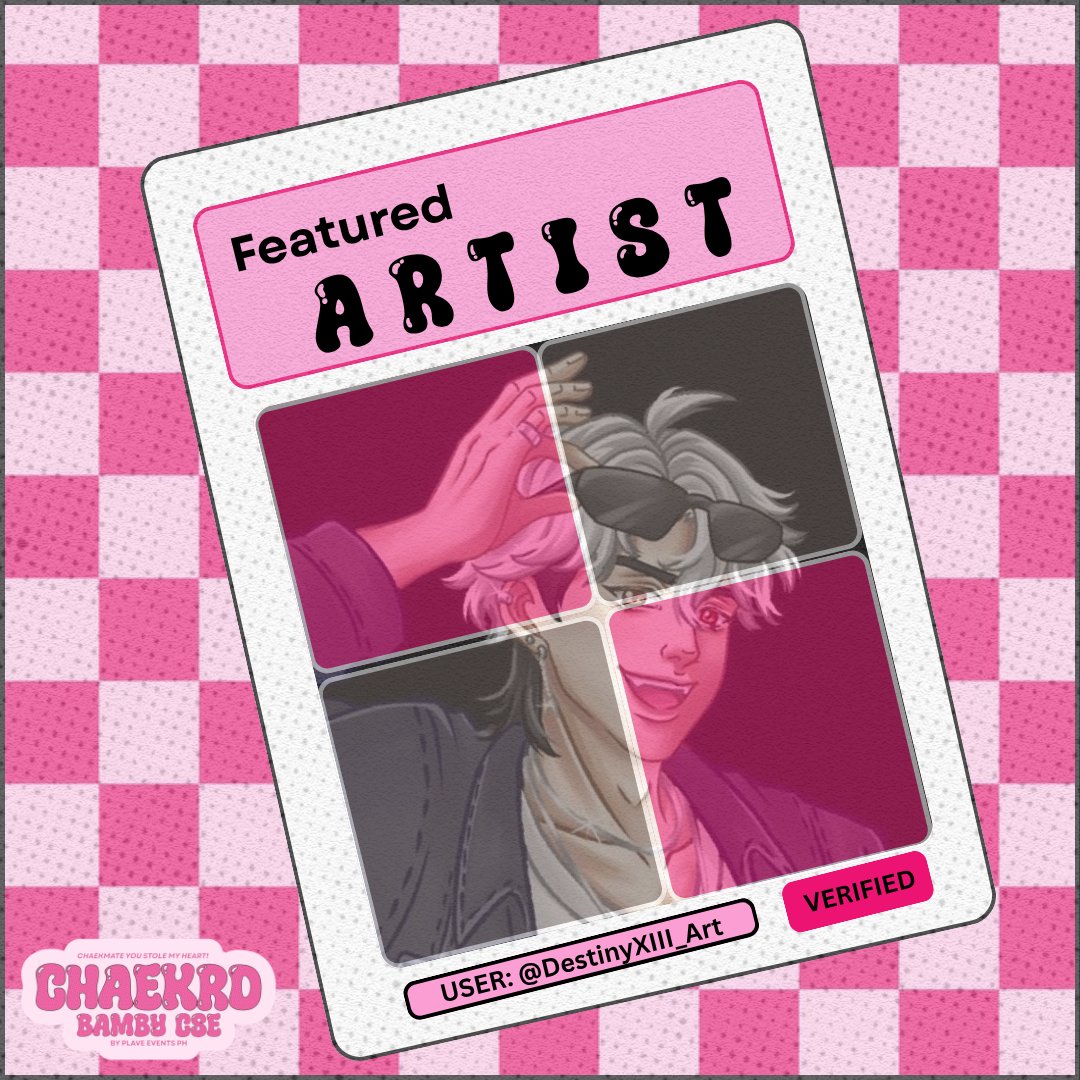 PLAV_EventsPH's tweet photo. ꒰ 🩷꒱ FEATURED ARTIST #1

To start our artist lineup, we're excited to welcome @DestinyXIII_Art as the first in our list! They've been working on something special for this event, and we can't wait for you to see it in person PLLIs. 🎊

See you on July 19! 

#CHAEKRD #CHAEkmateYouStoleMyHeart #BambyCSE