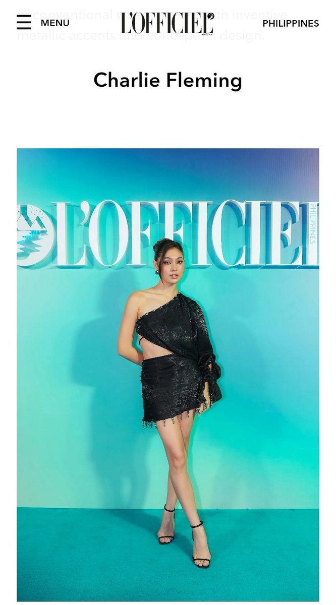 FlemingoesOFC's tweet photo. Charlie is one of the Best Dressed Women at L'Officiel Philippines' 5th Anniversary Celebration. 

Check the article here: https://t.co/wS25igxK3D

 #CharlieFleming | Charlie Fleming https://t.co/hrY0R0ltv9