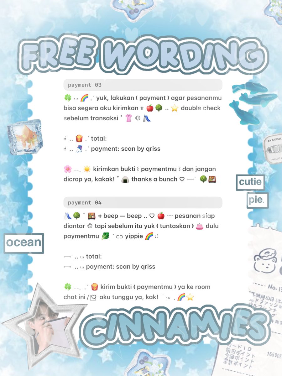 ׁ ✿ naka, free wording di pinned 📌 tweet media