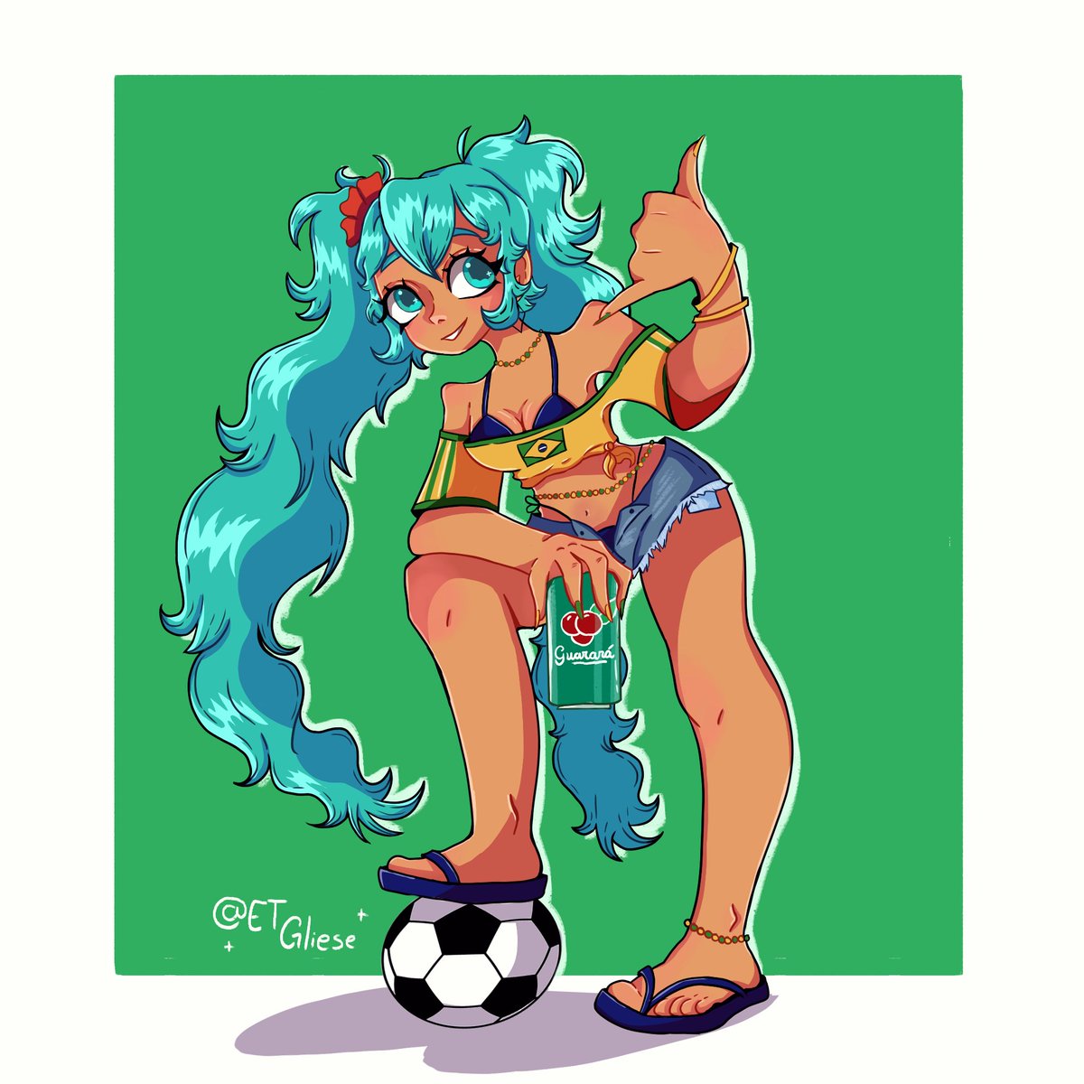 ETgliese's tweet photo. BRASIL-SIL-SILLLL💚💛💙

#CopaNaCazéTV #CopaDoMundo #brasilianmiku #brasileirão2026 #art #HatuneMiku #HatsuneMiku #drawingㅤㅤ https://t.co/5TL5Bha8xj