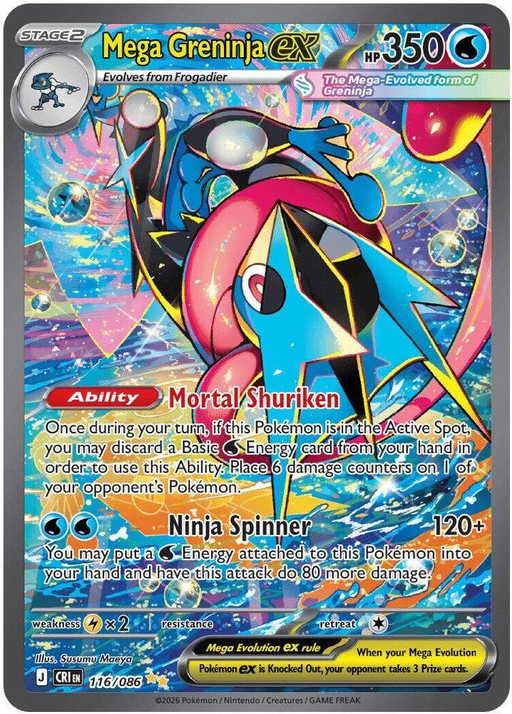 totodile_king's tweet photo. Mega Greninja from Chaos FALLING is plummeting lmao https://t.co/dMRLcx8MPE