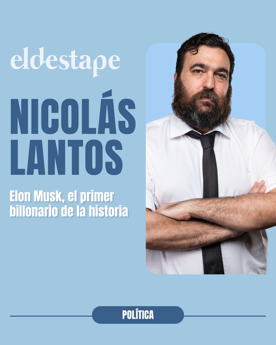 eldestapeweb's tweet photo. Musk concentra por sí mismo más riqueza que el 46 por ciento más pobre de la humanidad, unos 3800 millones de personas

👉Leé la nota completa de @Lantos en https://t.co/AgEbX3pcYw https://t.co/bIpzWJpFEj