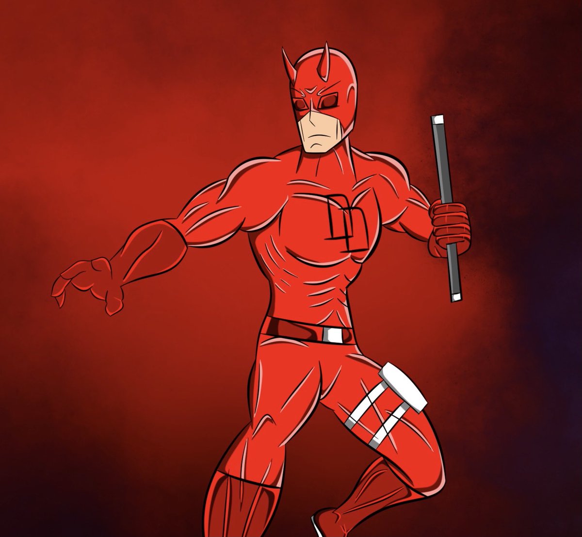 Mister_283's tweet photo. Tried to draw Daredevil. #Daredevil #MarvelFanart https://t.co/A544Ilz0cd