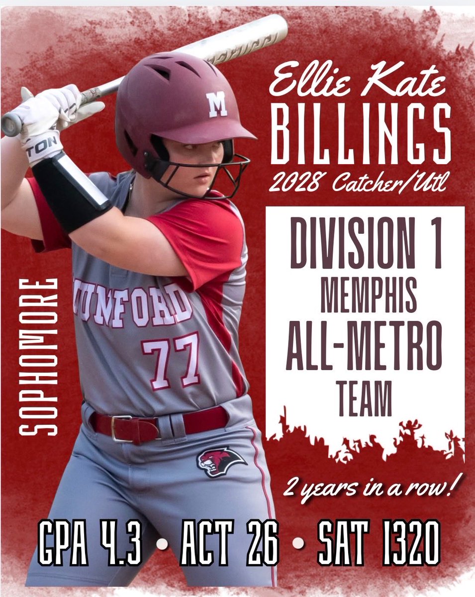 Ellie_Kate2028's tweet photo. So thankful to have been chosen for the Division 1 Memphis All-Metro team for the second year in a row! Looking forward to what’s ahead! @xtremedemarini https://t.co/isOEJCTYQP