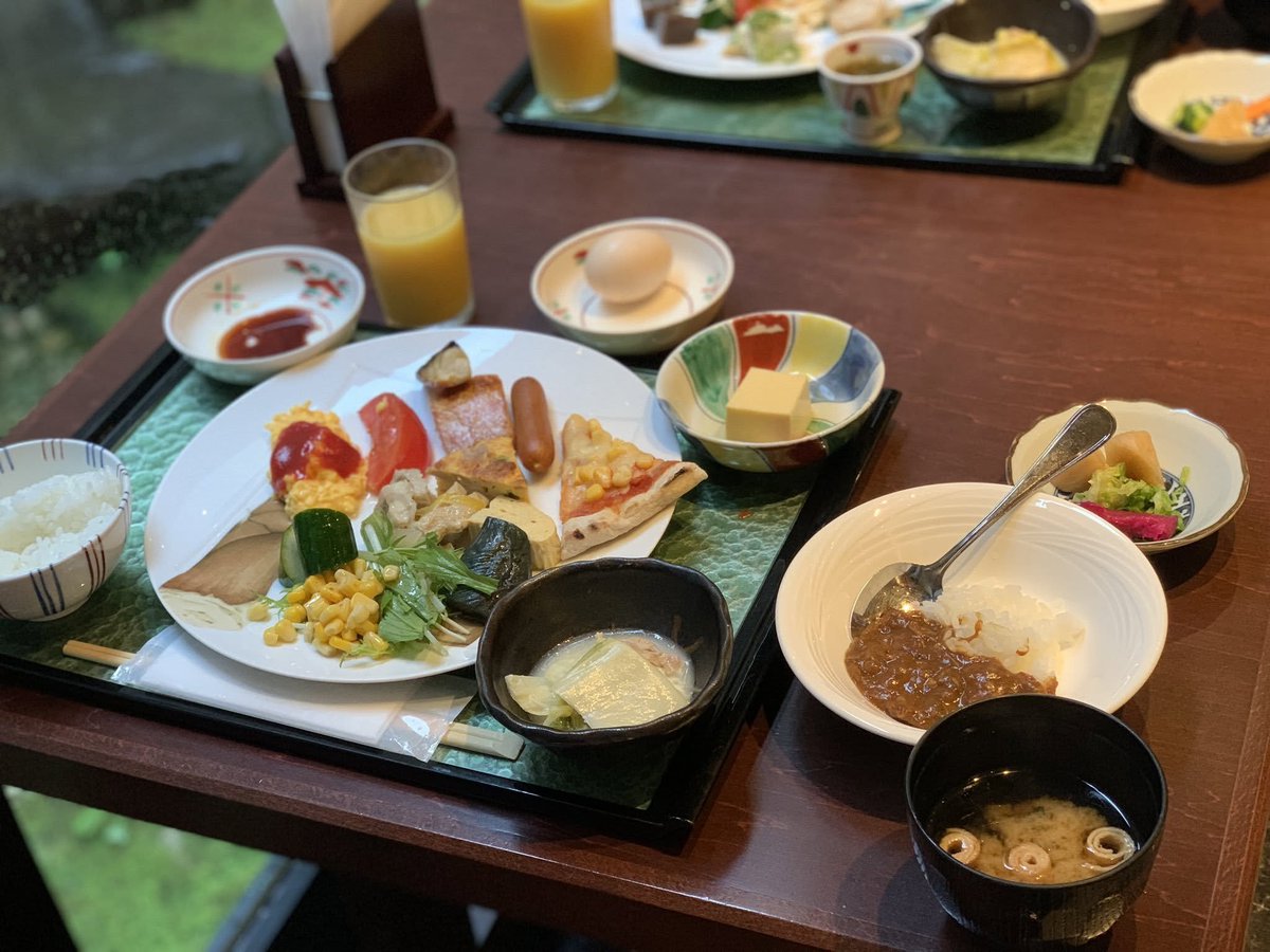ikomaasami's tweet photo. 奈良の宿朝ごはん特集をどこかでやりたいなーと思いつつ時間が流れていく（こちらは3年前にコロナ禍で泊まりまくっていた時の写真） https://t.co/cNvATwGJuy