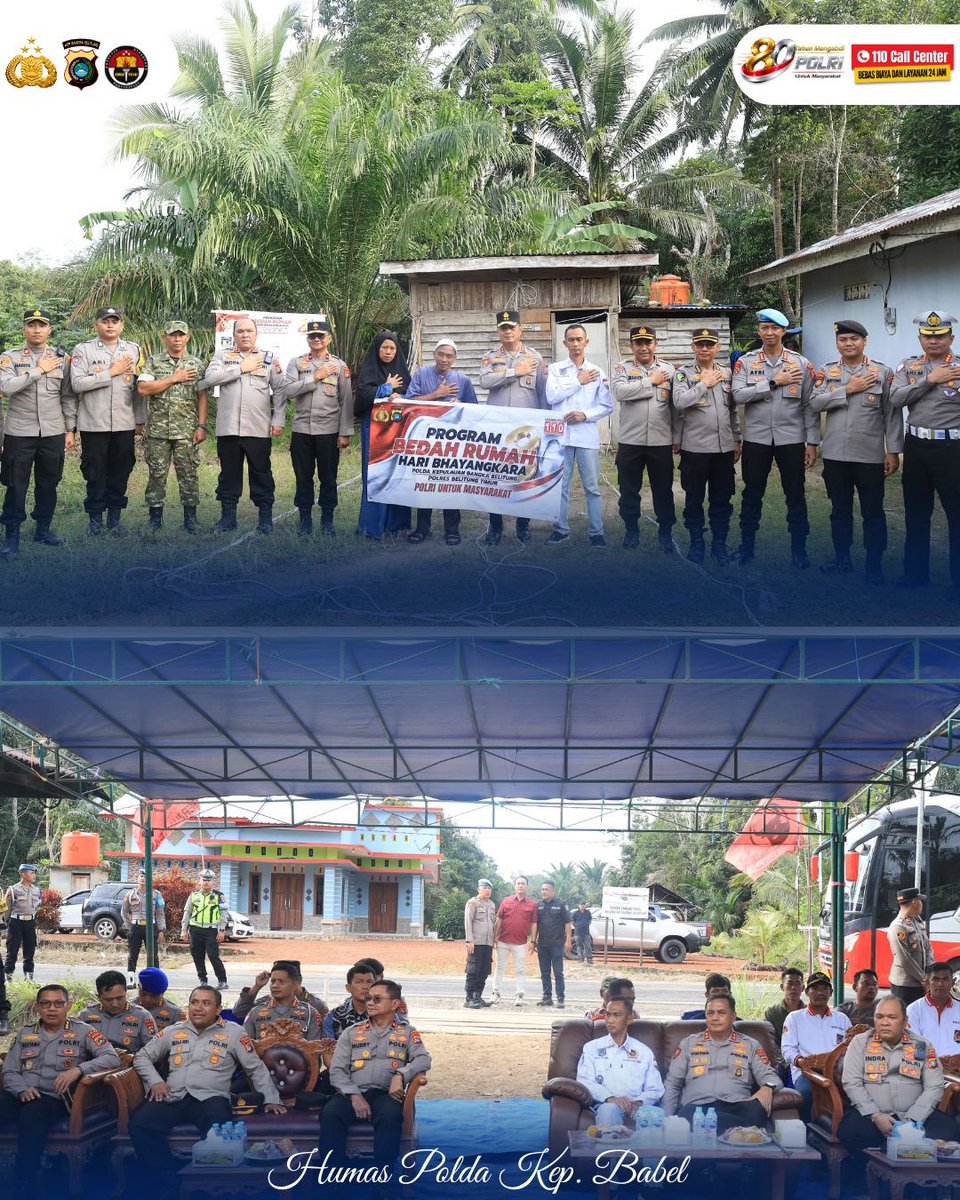BabelBid's tweet photo. Dalam rangka menyambut Hari Bhayangkara ke-80, Polda Kep. Bangka Belitung menggelar aksi nyata kepedulian sosial bagi masyarakat yang membutuhkan. https://t.co/3F9w41ayZG