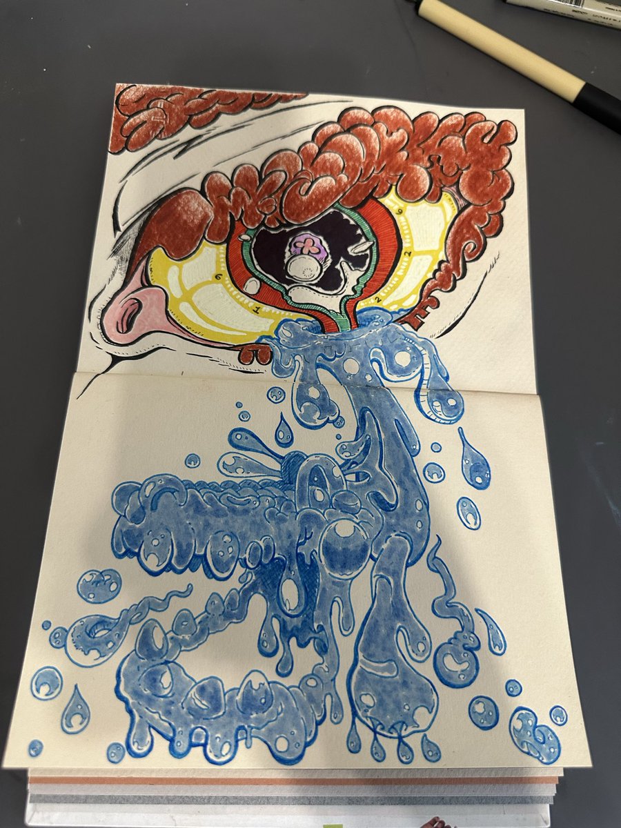 Qin_Mob's tweet photo. Let’s draw something in my jet magazine sketchbook… #QinMobArt https://t.co/sONAbtyU6l