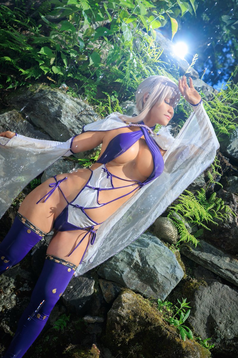 MasyoCos's tweet photo. 宮本武蔵 〔水着〕 FGO cosplay

『いよっ！水も滴るいい女っ〜！』 https://t.co/eHE1cXVSFC