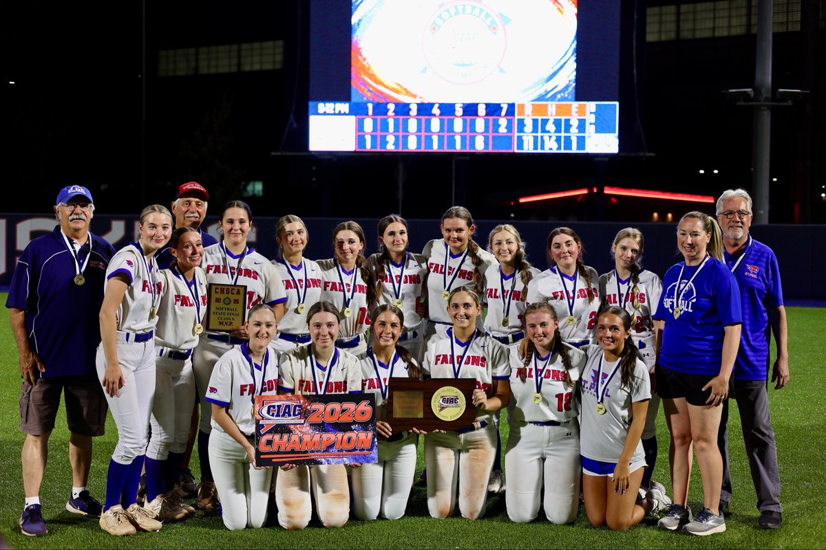 ciacsports's tweet photo. St. Paul Catholic softball captures its first ever program title with an 11–3 win over North Branford to claim the Class S championship! 🏆

📸 Alyssa Mercaldi 

#ctsb https://t.co/zRiUNq9Xxe