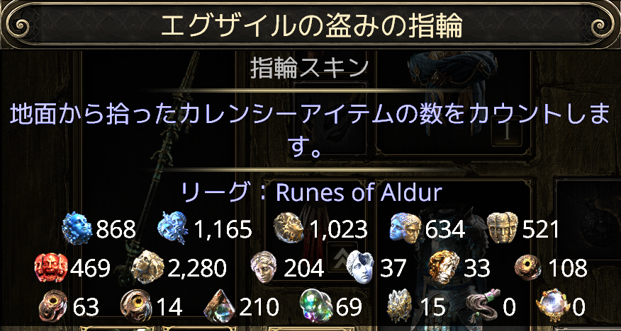 AtlusChu2's tweet photo. 直ドロ２００でSS撮ろうとしたのに、ランダムカレンシー５個で神引いてしまったｗ

#poe2 https://t.co/BjqwwetfxR
