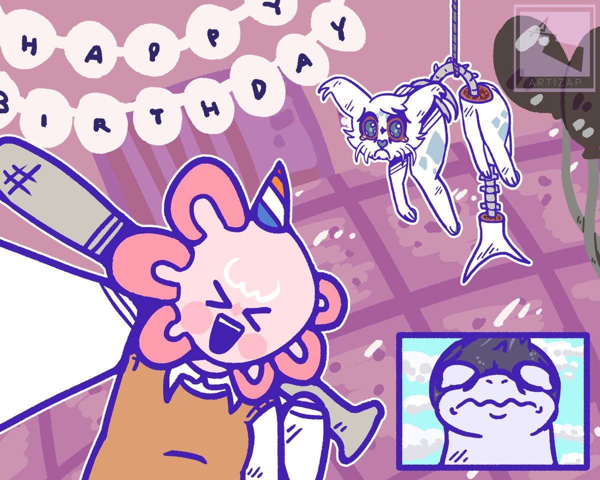 ArtizapOfficial's tweet photo. HAPPY BIRTHDAY CHIFFON !!
COME TO THE PARTY IT'S LIT WE GOT A PIÑATA AND EVERYTHING

#chiffon #sir_fluff #sirfluff #lotlcorp https://t.co/eR5KqGLSpV