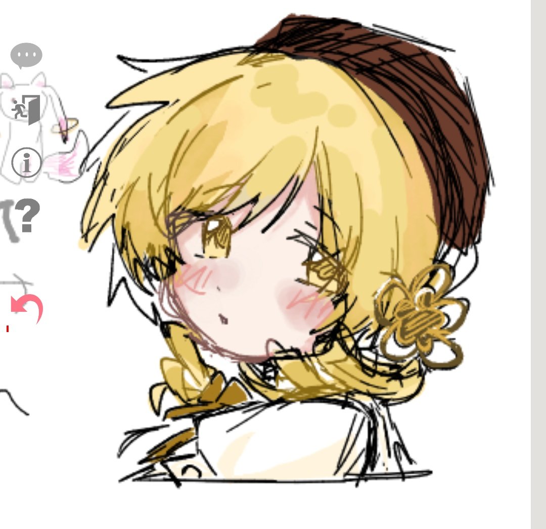 yuubababa's tweet photo. 絵チャでマミさん描いたけど縦ロール難しい絵師ってすげぇ https://t.co/WPpsh2As0v