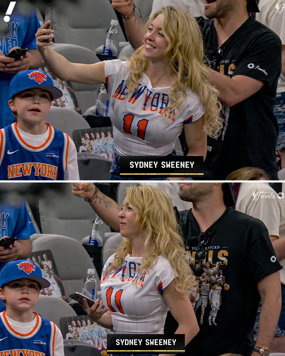 Mr_Derivatives's tweet photo. Sydney Sweeney sighting at tonight’s Knicks/Spurs game.

Whoa. https://t.co/6MwavwUbif