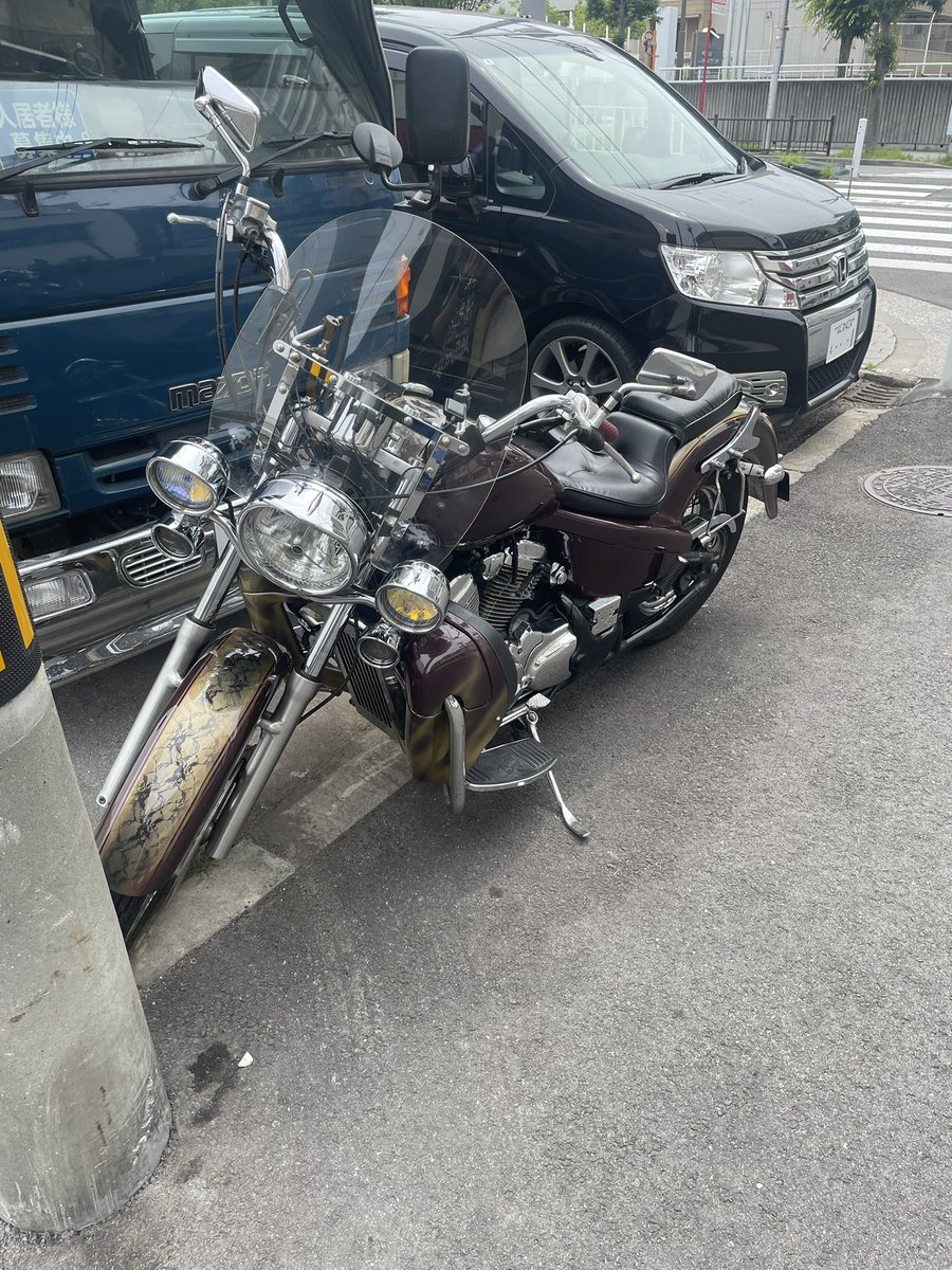 torada15's tweet photo. 納車しました。
まあまあ楽しい。
でっかいハンドル。 https://t.co/q3kq3fIrHs