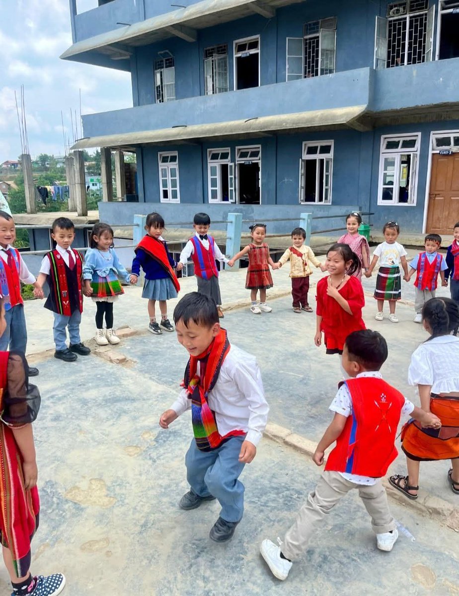 AlongImna's tweet photo. The world will ask them to grow up soon enough.

For now, let them lose pencils, ask weird questions, and make unnecessary noise.

That's not a bug.
That's childhood.

📸 Credits: shimreisazingkhai | keyi_putlang_ | nazareth_hr_sec_school https://t.co/BgVPA4x7dn