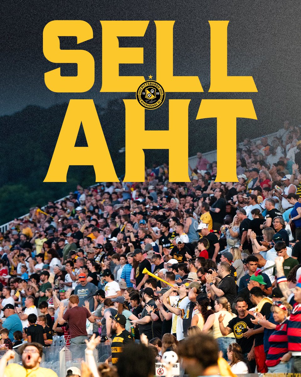 RiverhoundsSC's tweet photo. 5,977 in attendance tonight! Yinz show up for us and we appreciate you 💛 https://t.co/ISh7OCpAHX