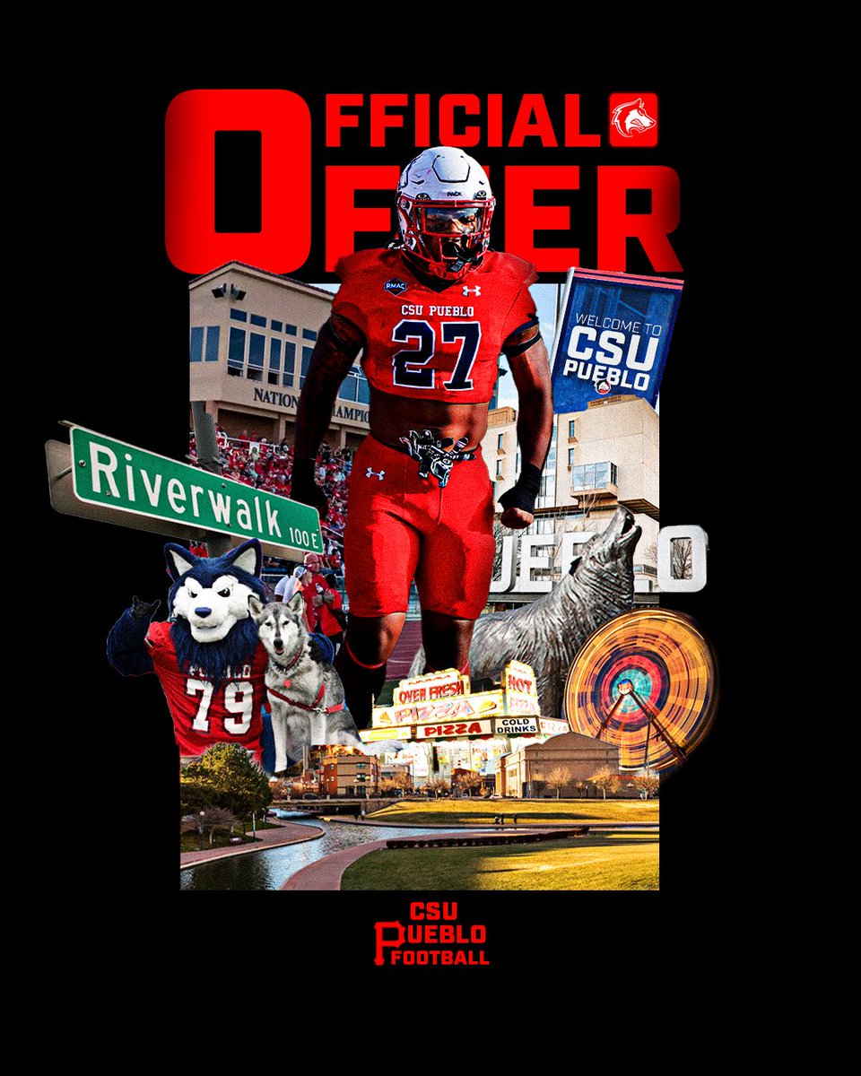 BubbaWyatt9354's tweet photo. After a great camp and conversation with @PhilipVigil I am blessed to have received my second official offer from @CSUPFootball! Thank you to all the coaches and staff!

@CVFootballCoach @ManW3_1stNames @football_castle @JoelDreessen @RicoOchoa @hribarbret @CoachWooChing https://t.co/tmapeu9cUL