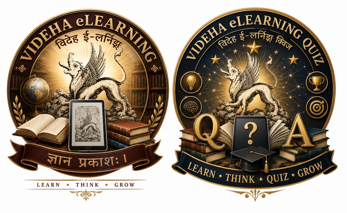 videha's tweet photo. विदेह ई-लर्निङ्ग Videha eLearning [विदेह ई-लर्निङ्ग क्विज़
UPSC / BPSC / UGC-NET / NTA हेतु मैथिली भाषा, साहित्य आ मिथिला इतिहास पर निःशुल्क प्रश्नोत्तरी — क्विज़ खोलबा लेल कार्ड पर क्लिक करू।] https://t.co/S9TrHJSwvY https://t.co/NxDwh1wKEs