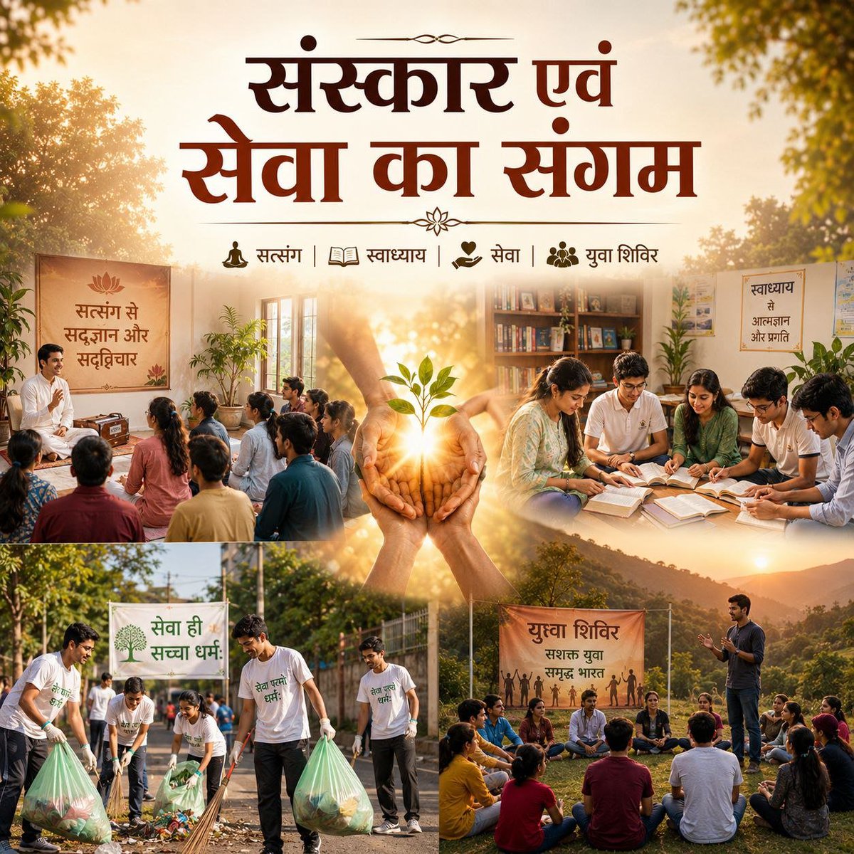 BTandel86202's tweet photo. @YssSpeaks Free eye camps, blood donation drives, disaster relief - Bapu Ji showed Sanatan Dharma = service. Roots Of Religion serve all. #LegacyOfHinduSaints https://t.co/77MFzFxu63