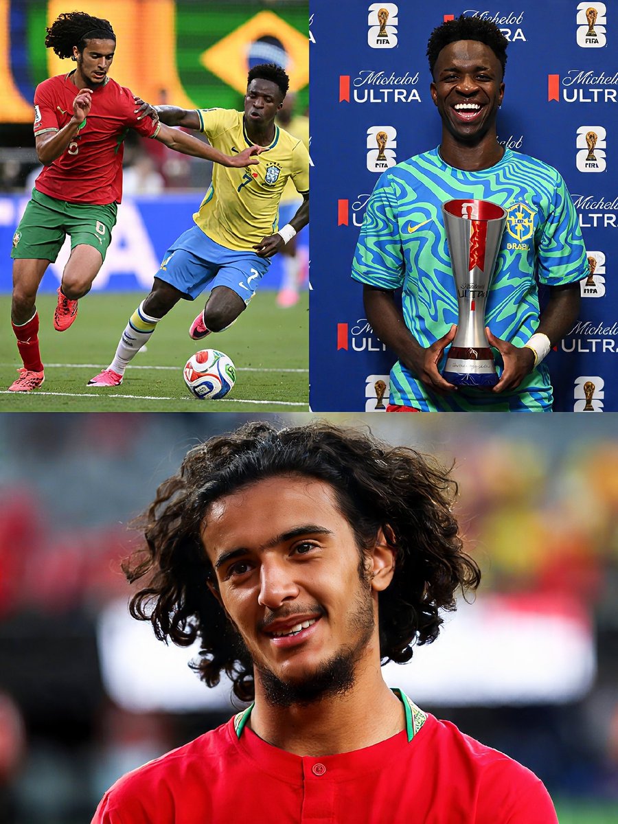 mahadihasjourno's tweet photo. What does it truly mean to control the midfield? Today, Bouaddi taught the world its perfect definition.

More than 60 successful passes. Each pass looked like a precise geometric line drawn by a master architect. He attempted 5 dribbles and completed 3 of them. He made 4 perfect tackles, each as sharp as a surgeon’s blade. He recovered the ball 6 times from the opposition’s feet. And the most frightening statistic of all was the physical battle...the duels. Out of 14 duels, he won 9.

These numbers are not just statistics. They are lashes of a whip, crashing down today on Brazil’s midfield.

Casemiro, Paquetá, Fabinho...where was Brazil’s million-dollar midfield today?

The answer is very simple.

They were all locked inside Ayyoub Bouaddi’s pocket.

Bouaddi strangled Brazil’s midfield so brutally that the superstars in yellow shirts were gasping for breath. Single-handedly, he made the entire Brazil team tactically and physically crippled. By the pure grammar of football, today’s Man of the Match or MVP award going to Bouaddi was as certain as gravity itself.

And how was Vinícius’ performance tonight?

To be honest, watching him play today, it felt as if he had accidentally walked into an ice-skating rink wearing football boots. He was slipping while trying to run. He was losing control while trying to receive the ball.

On a stage like the World Cup, playing as Brazil’s main striker or main man, Vinícius produced a historic record of shame today. He attempted 8 dribbles and succeeded in exactly zero of them...0 out of 8.

In World Cup history, there is hardly another example of a Brazilian main man producing such a dreadful, zero-success dribbling record.

From the wing, he attempted 3 crosses. Not a single one reached its destination...0 out of 3. And in physical duels? Against Morocco’s strong, aggressive defenders, Vinícius looked like a helpless schoolboy. Out of 15 duels, he lost 12.

Morocco’s defenders literally threw him to the ground.

Yes, he scored a goal. But in modern football, one goal alone cannot cover up a dreadful 90-minute performance. Apart from that single goal, Vinícius was an invisible ghost throughout the match. He did not influence Brazil’s attack in any meaningful way. Instead, by repeatedly losing possession, he kept offering the opposition opportunities to counterattack.

The match ended.

The award ceremony stage was ready.

Everyone in the stadium was waiting to hear Ayyoub Bouaddi’s name. Even the commentators seemed certain that today’s MVP would be that Moroccan warrior.

Then suddenly, the announcer’s voice boomed through the stadium speakers:

“And the Man of the Match is... Vinícius Júnior!”

This is how PR works.

An unsung hero like Ayyoub Bouaddi...someone who may not have millions and millions of Instagram followers, someone whose face cannot sell million-dollar Nike or Adidas boots—does not bring any profit to the sponsors’ balance sheet if he is given the MVP award.

On the other hand, Vinícius Júnior is a walking billion-dollar billboard.

He may miss 8 dribbles. He may lose 12 duels. None of that matters to the sponsors. If the MVP trophy is placed in his hands, that image will go viral across social media within seconds. Global broadcasting networks will use that picture to boost their ratings.

Ayyoub Bouaddi walks back toward the dressing room.

There is no trophy in his hands.

But on his broad shoulders, he carries the deep satisfaction of having destroyed an empire.

Perhaps he knows that in this corporate football world, warriors like him do not belong on the trophy stage.

Their place is only in the blood-soaked battlefields of grass.