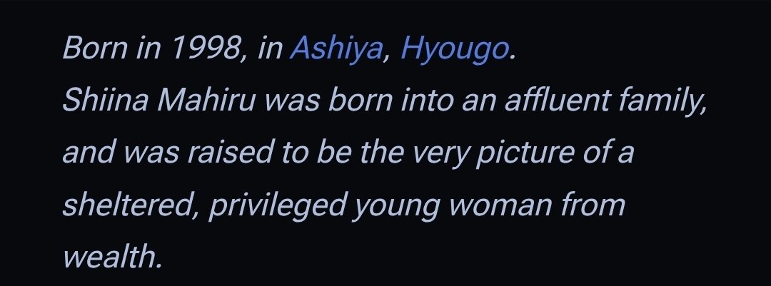 mantis_bluebird's tweet photo. I think it's good to use the report in analysis, so I'll start with it. Its very start explains Mahiru's background, as someone from wealthy and strict family. It was hinted before in her interrogation.
Mahiru's family is clearly abusive but she wasn't given any help, and so, -> https://t.co/MV0yxlGeVc