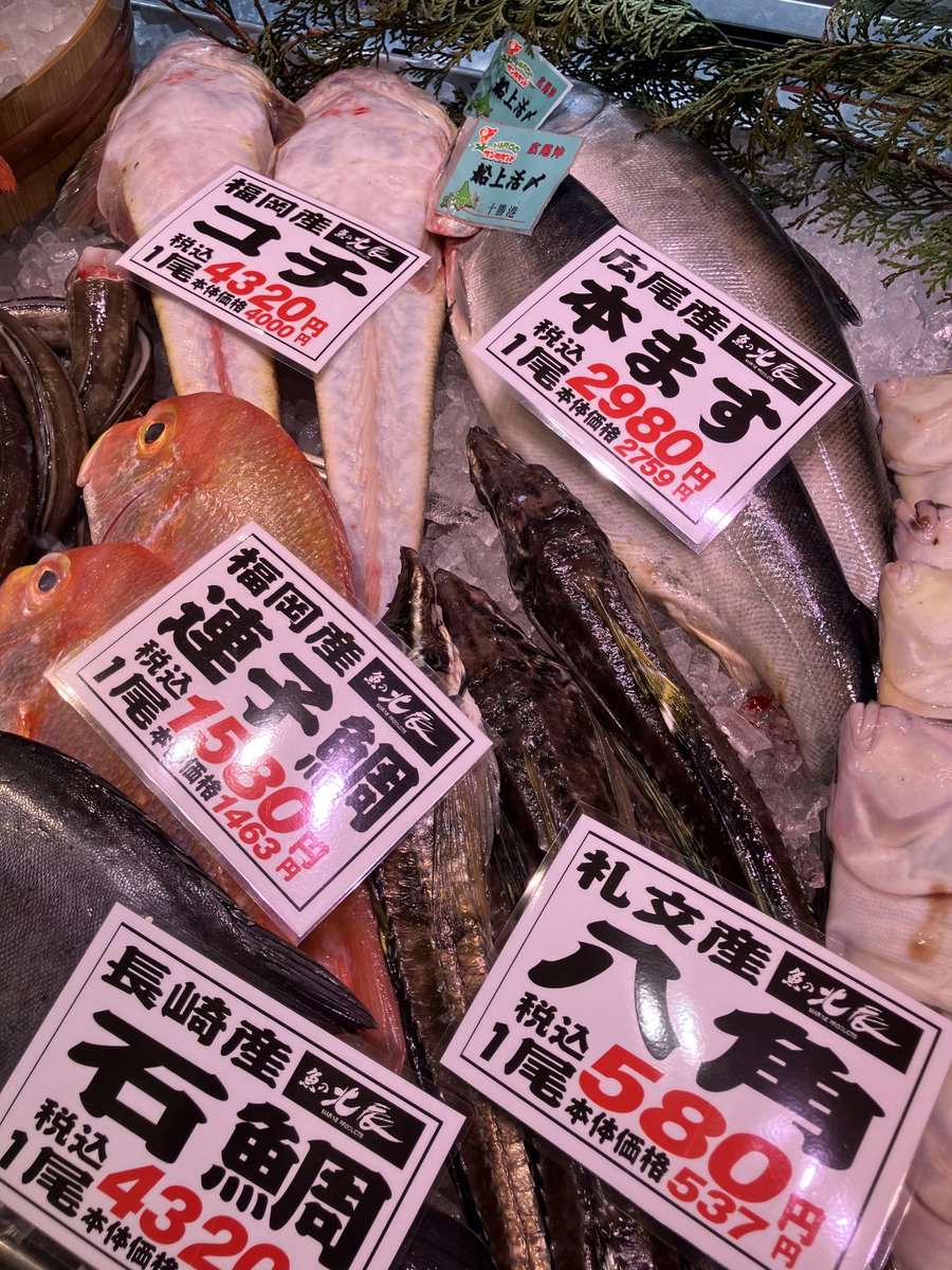 maruiimai's tweet photo. ＼今日はお魚を食べませんか？🐟／
大通館地下1階＜#魚の北辰＞本日のおすすめは"サバ"✨
ご要望に応じて魚を捌いて提供しているので、お気軽にお申し付けください😊
その他、八角の開きも脂がのっていておすすめ！
ぜひ店頭にお立ち寄りください☀️
#丸井今井 https://t.co/O11QLrDfdu