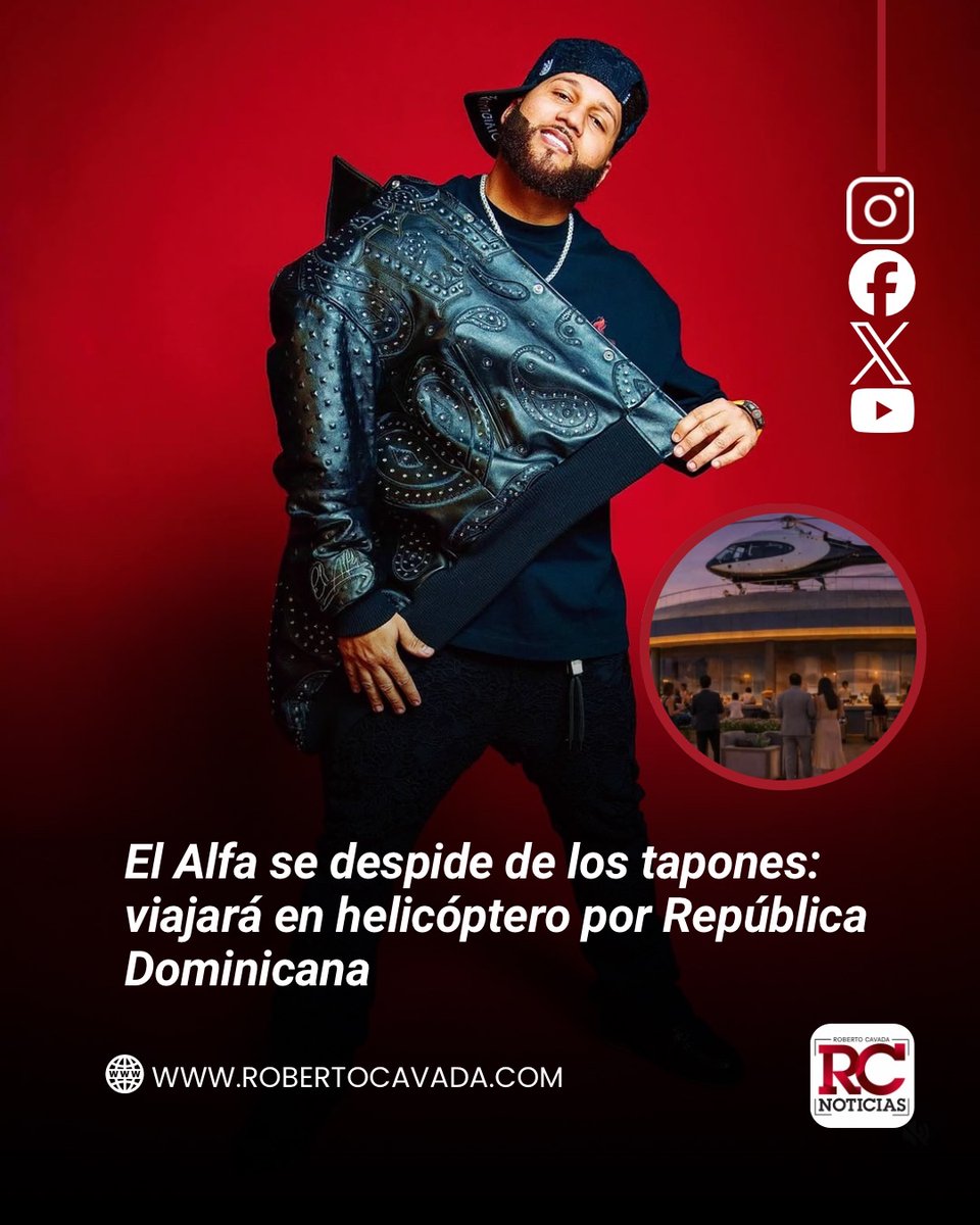 rcavada's tweet photo. El reconocido exponente de música urbana, El Alfa, sorprendió a sus seguidores al revelar sus ambiciosos planes de transporte en el país. 

https://t.co/Buvm5khg7H

#RobertoCavada #RCNoticias #ElAlfa https://t.co/R9CafNpGS2