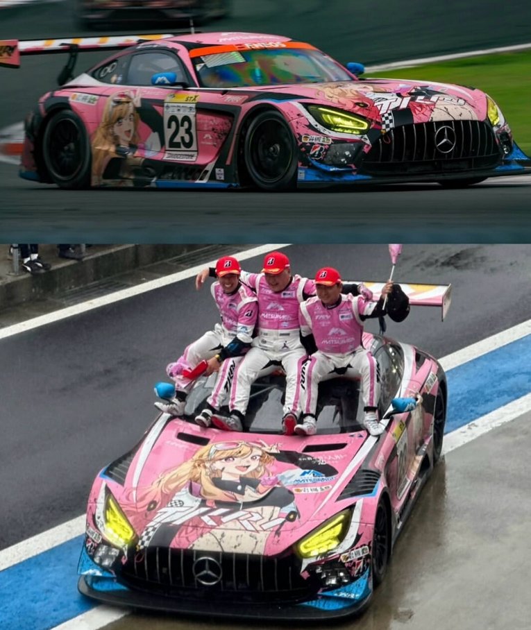 ShitpostRock2's tweet photo. This is the Mercedes that won this years 24 hours of Fuji https://t.co/lhbdyTRM4b