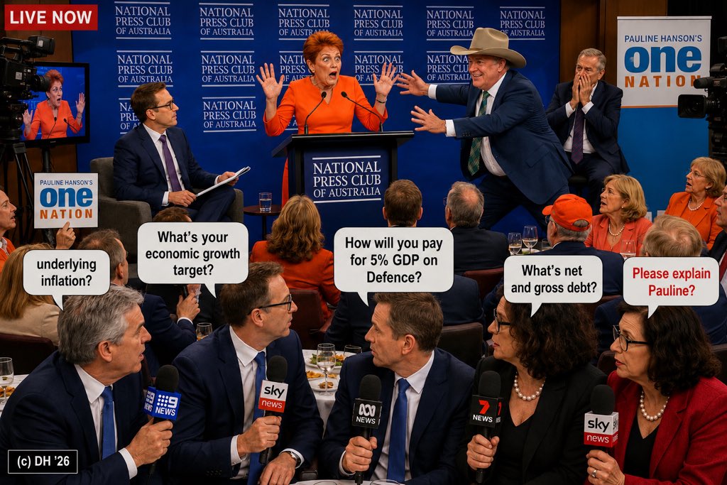 holdasek's tweet photo. @Peter_Fitz 😳🤯😱I wonder whether Pauline, Barnaby and James Ashby have already started having terrible nightmares of a possible hellish worse case scenario in her appearance this week at the NPC? A doodle. https://t.co/k1Sw7IzUtd