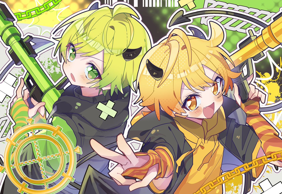 pitupituta's tweet photo. 🔫キミの笑顔のため突撃！⚡️

 #あっきいらすと  #プリうま https://t.co/iHSLzZK5gr