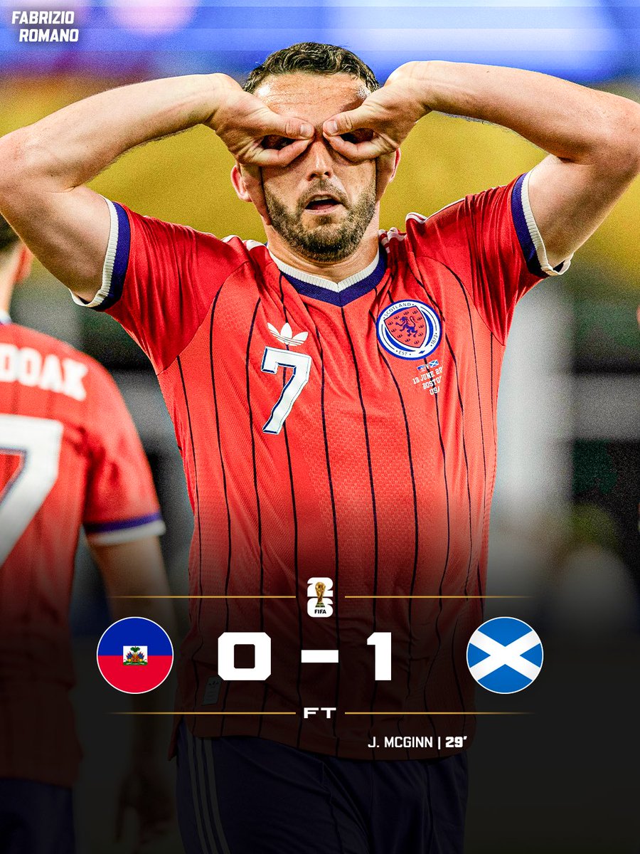 FabrizioRomano's tweet photo. 🌎🏴󠁧󠁢󠁳󠁣󠁴󠁿 First goal and first win for Scotland at the World Cup since 1998!

Who’s been your Man of the Match? https://t.co/qR3gZRbeYf