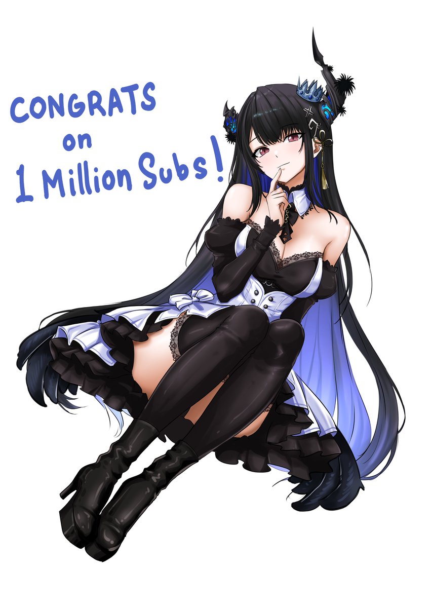 shirohodo's tweet photo. CONGRATS ON 1 MILLION RISSA!!! (Designed a new dress for the occasion!) #Ravencrafts https://t.co/lQg9tPcqMv