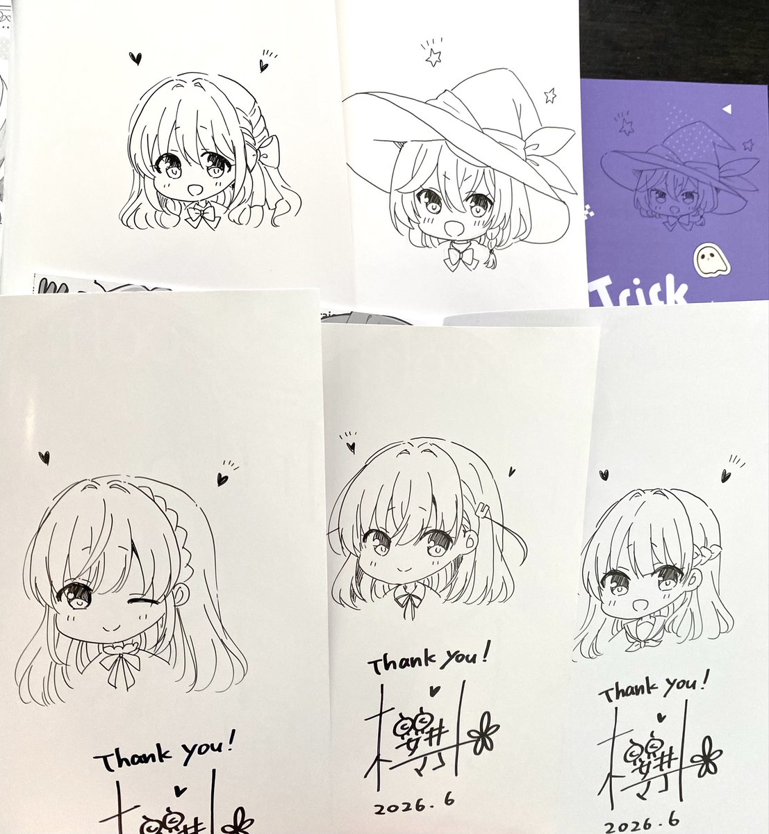 メロンブックスさんのGWサイン本フェアのサイン本も今日完成させました