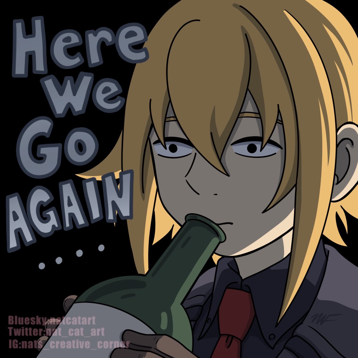 nat_cat_art's tweet photo. Here We Go Again…

Redraw of Chilchuck from this panel from ‘Delicious In Dungeon’ as Theo. The expression makes me laugh and feels like a mood Theo can relate too.
(Also, Theo and Chilchuck share the same English VA, Casey Mongillo🤭)
#エイティシックス 
#EightySix https://t.co/BsrYQ4UkQl