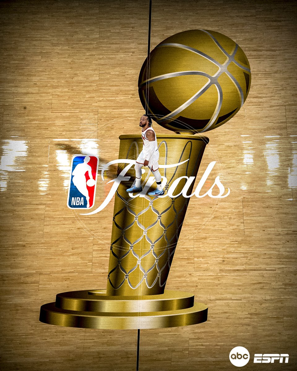 ESPNNBA's tweet photo. 56 days. Four rounds. One champion. 

The New York Knicks are on top of the basketball world! 🏆 https://t.co/bjfSMZpzXA