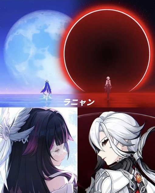de3dsoul's tweet photo. Moon Maiden vs Crimson Moon https://t.co/5UozjHLZxC