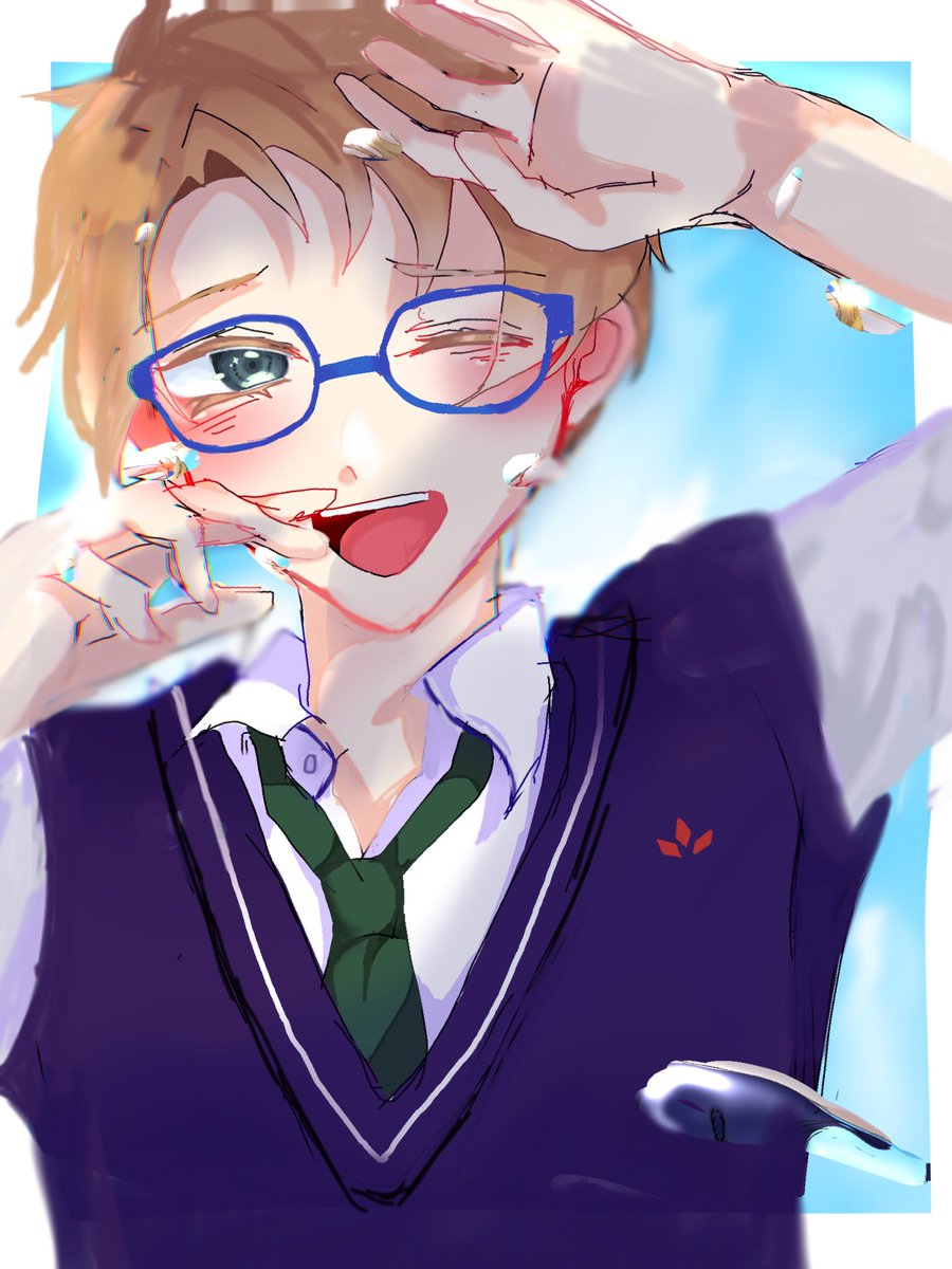 bigluvmkt's tweet photo. 遊木真くん(過去絵) https://t.co/aYSAV2l14M