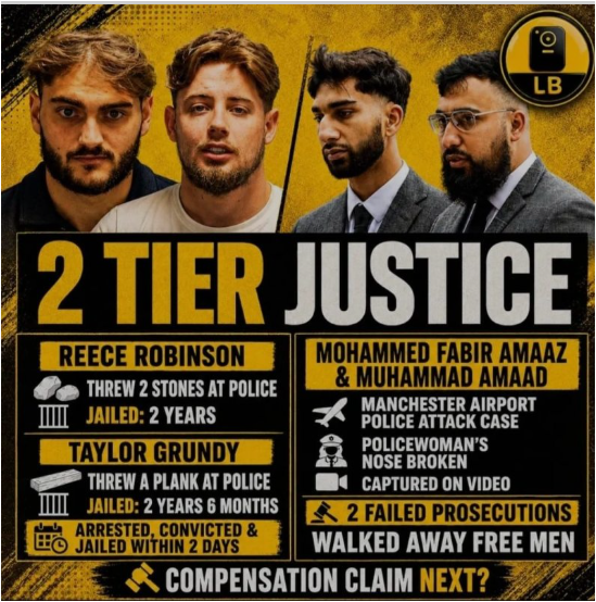 BruceUnfiltered's tweet photo. Disgrace....

What are you talking about "TwoTier" say the left.

This you absolute whoppers. https://t.co/sgxH4fE6KM