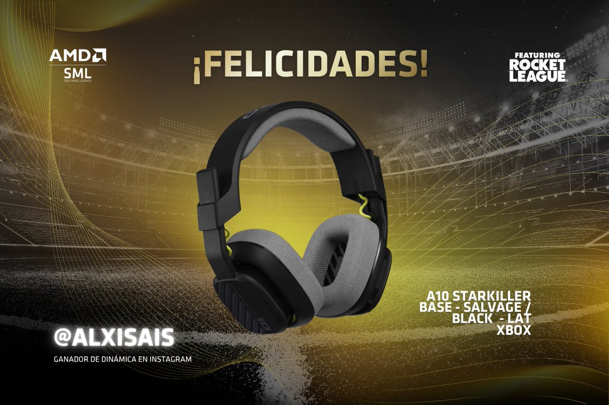 all4_esports's tweet photo. Felicidades a alxisais , quien ganó la dinámica de hoy en instagram , disfruta mucho tu premio por parte de @LogitechG_LAT en el torneo AMD #SelfMadeLegends
#esports #RocketLeague. Recuerda que puedes ganar premios increíbles solo con participar en las dinámicas en #Twitch . https://t.co/5h5Pjlj9eB
