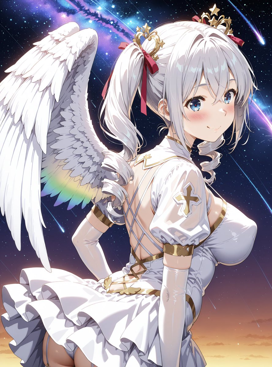 BllWorks's tweet photo. (再ポスト)
ホワイトな髪の天使と
流星と天の川です

#AIイラスト #天使 #Angel https://t.co/KrxcTSV5SO