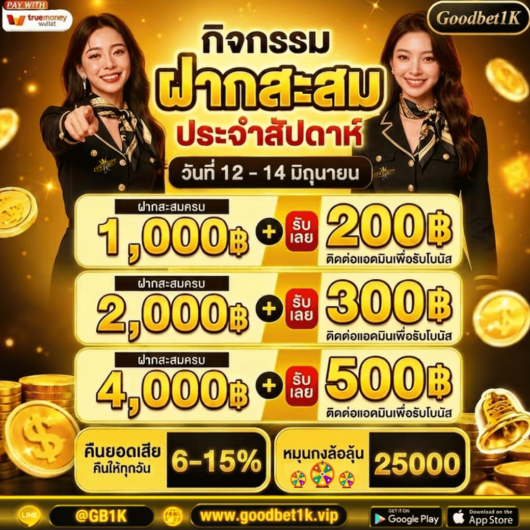 Goodbet1k's tweet photo. 👑GoodBet1K👑

โปรฝากสะสม รับโบนัสฟรี จุกๆ !
คืนยอดเสียให้ทุกวัน 6-15%
หมุนกงล้อ ลุ้นรางวัลใหญ่ 25,000

✨ รับได้เฉพาะวันนี้เท่านั้น ✨
ทางเข้า 🕹 https://t.co/yKaWbhF4jt

#เว็บดีแนะนำ #ฝากถอนไม่มีขั้นต่ำ #โบนัสฟรี #ฝากสะสม #กิจกรรมแจกฟรี https://t.co/uUUgPz3EPH