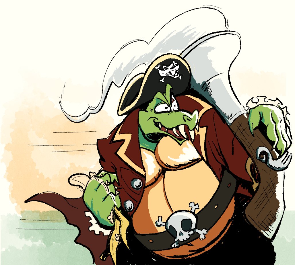 YourWeebMystic's tweet photo. some kind of croc kind of character https://t.co/OsKQ9f7Mob
