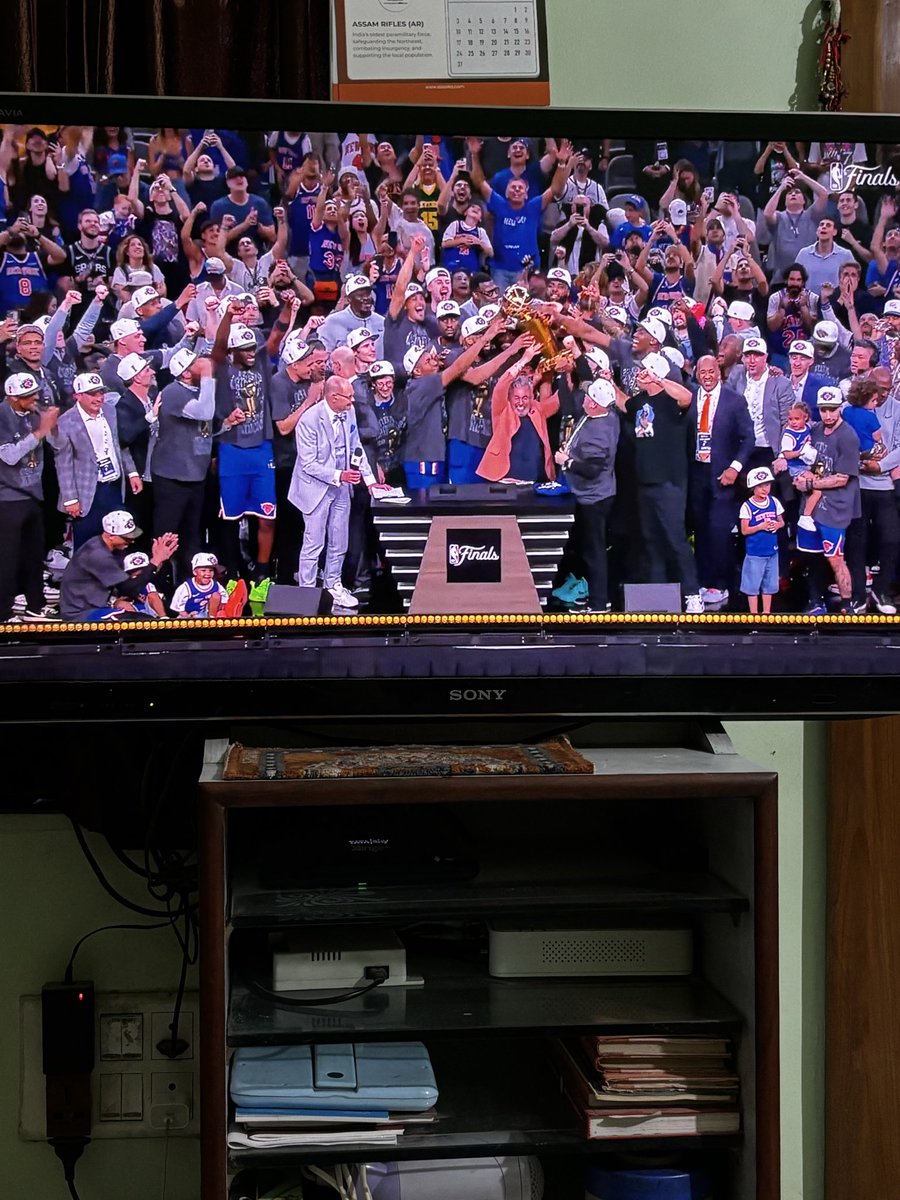 KumarDaksh20's tweet photo. Congratulations @nyknicks 
One of the most entertaining Nba final series of all time 🙌 https://t.co/mFUHHX1DCx