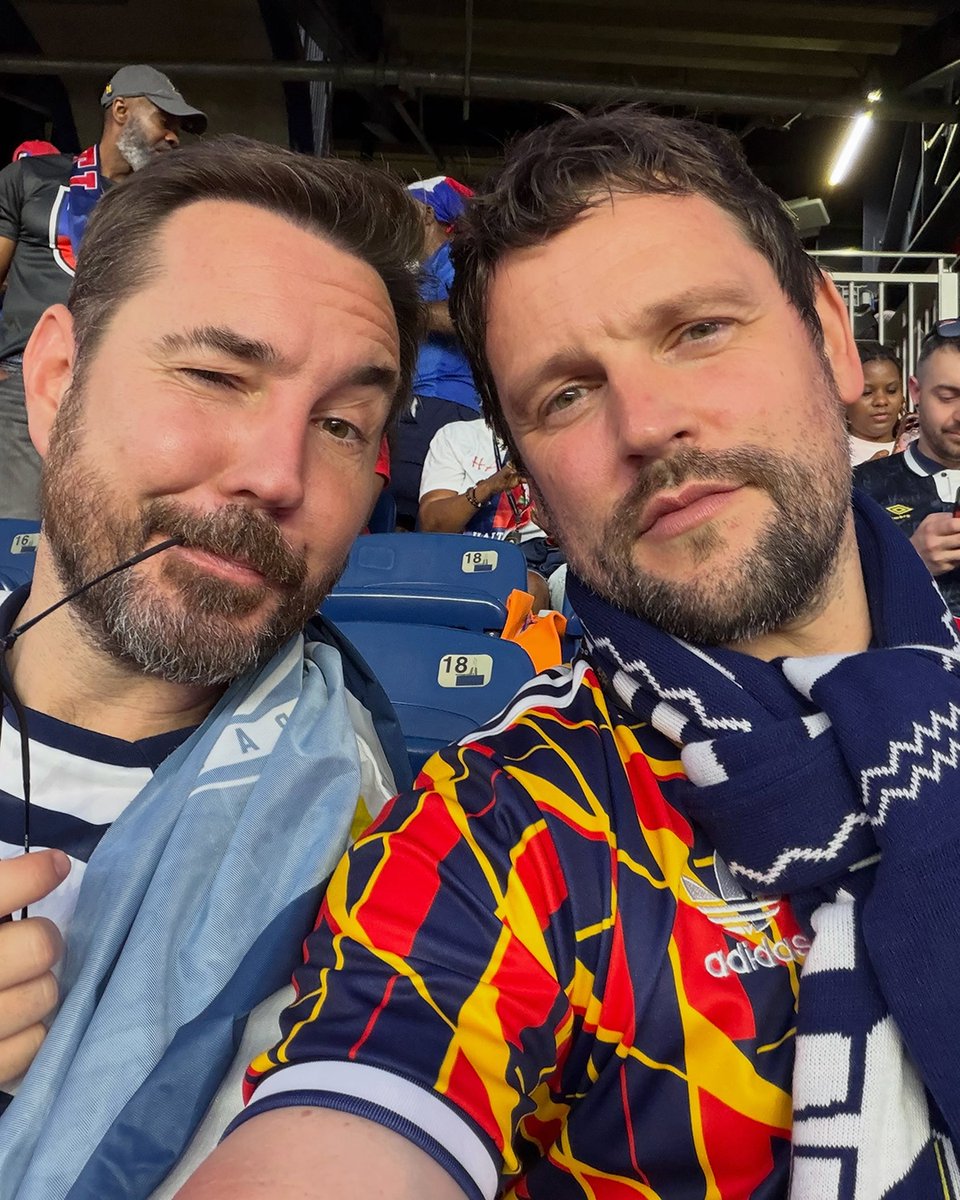 Team_Compston's tweet photo. PIC OF THE DAY
So for those dedicated fans who stayed up to watch the match, we hope your head is not too sore today🍻

It may well take until the next match for Martin and Gordon to recover😁

~ June 2026
📸 : Gordon Smart

#MartinCompston @martin_compston #GordonSmart https://t.co/c5kg8uFNet