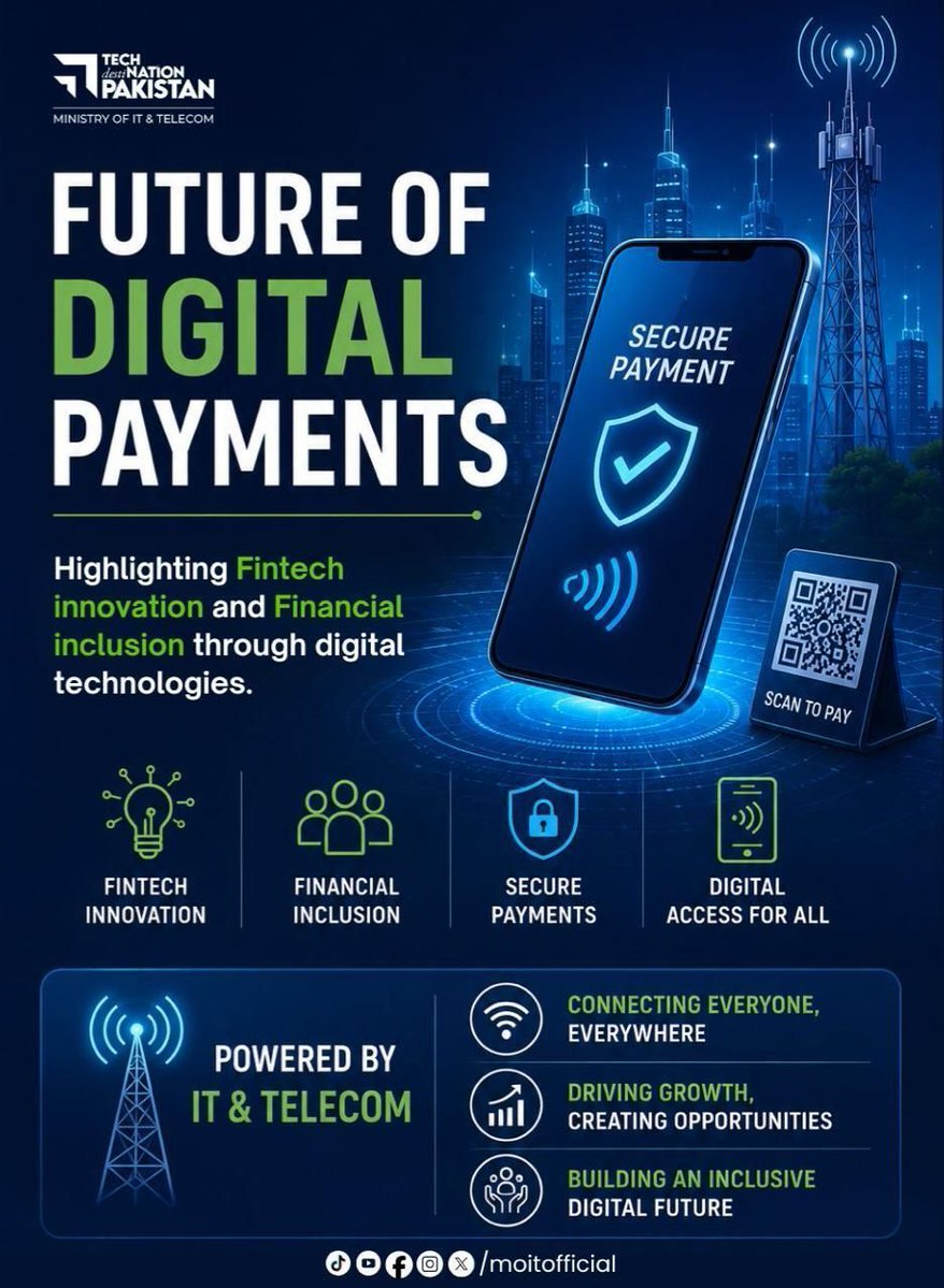 MoitOfficial's tweet photo. The future of payments is digital.

The Ministry of IT &amp; Telecom is empowering people through fintech innovation, secure digital payments, and greater financial inclusion driving a more connected and inclusive digital economy. https://t.co/fLhabTMNmf
