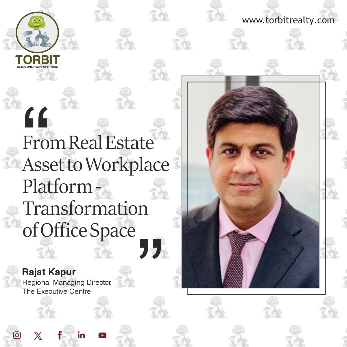 torbitrealty's tweet photo. India’s offices are evolving from spaces to experiences—focused on collaboration culture & employee well-being. The future of work is flexible, people-centric & inspiring.
Read more: https://t.co/RM588JC3Mc
#FutureOfWork #OfficeEvolution #WorkplaceExperience #HybridWork #Torbit https://t.co/Jqku3cBacQ