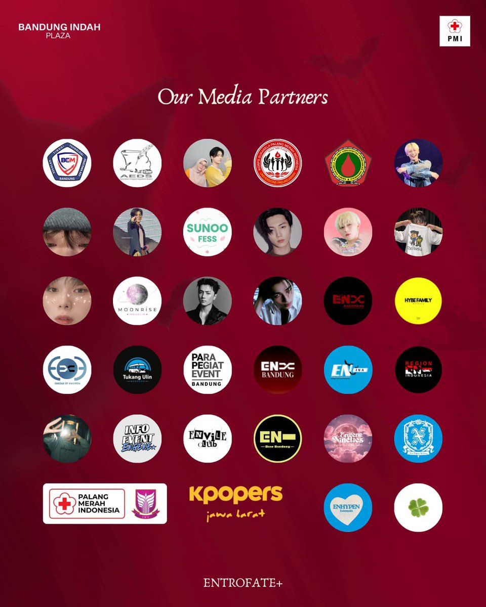 ourpshn's tweet photo. Special thanks to our Media Partners &amp; Sponsors who have joined the journey so far 🍷
🩸 SPONSORS
@auliawonie189 @nuupiyang @ourpshn @jaywonyou @/bambiisgirl @/laraswrtshr @/qonnaulia @/erenze.collective @/trip.konserkpopbandung @/monarqstudiom @/nfkonyal_official https://t.co/7tuiz7JE1V