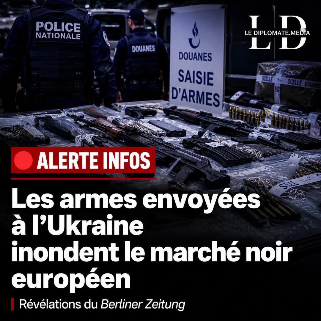 LeDiplomateOFF's tweet photo. 🚨🔥🇪🇺🇺🇦Le scandale que tout le monde refusait de voir

📌Depuis deux ans, Le Diplomate Média publie enquêtes, analyses et alertes sur un risque que beaucoup refusaient de voir : celui de la dissémination incontrôlée des armes envoyées en Ukraine.

🗞️Aujourd'hui, le journal allemand Berliner Zeitung tire à son tour la sonnette d'alarme.

📌Selon son enquête, s'appuyant notamment sur les révélations du magazine d'investigation Report Mainz, des armes issues du conflit ukrainien alimenteraient désormais les réseaux criminels européens.

➡️ En mars 2026, près de Marbella en Espagne, les autorités ont saisi chez des trafiquants de drogue des armes de guerre modernes et des munitions OTAN.
➡️ Selon les enquêteurs espagnols, plusieurs de ces équipements proviendraient des champs de bataille ukrainiens.
➡️ Le Berliner Zeitung évoque un risque sécuritaire majeur pour l'Europe et s'interroge sur le silence de nombreux responsables politiques.

Soyons clairs : lorsqu'on injecte pendant des années des quantités colossales d'armes dans une zone de guerre marquée par la corruption, les mafias et les réseaux de contrebande, il ne faut pas feindre la surprise lorsque ces armes réapparaissent ailleurs.

Les conséquences pourraient être lourdes : criminalité organisée, narcotrafic, bandes armées, voire terrorisme.
Une fois encore, ceux qui dénonçaient ces dérives étaient accusés de "faire le jeu de Moscou". Aujourd'hui, les faits commencent à leur donner raison.

L'Europe ne peut pas continuer à financer sans contrôle une guerre dont elle supportera demain une partie des conséquences sécuritaires.
À méditer… 

#Ukraine #Europe #Sécurité #MarchéNoir #Armes #Géopolitique #LeDiplomateMedia